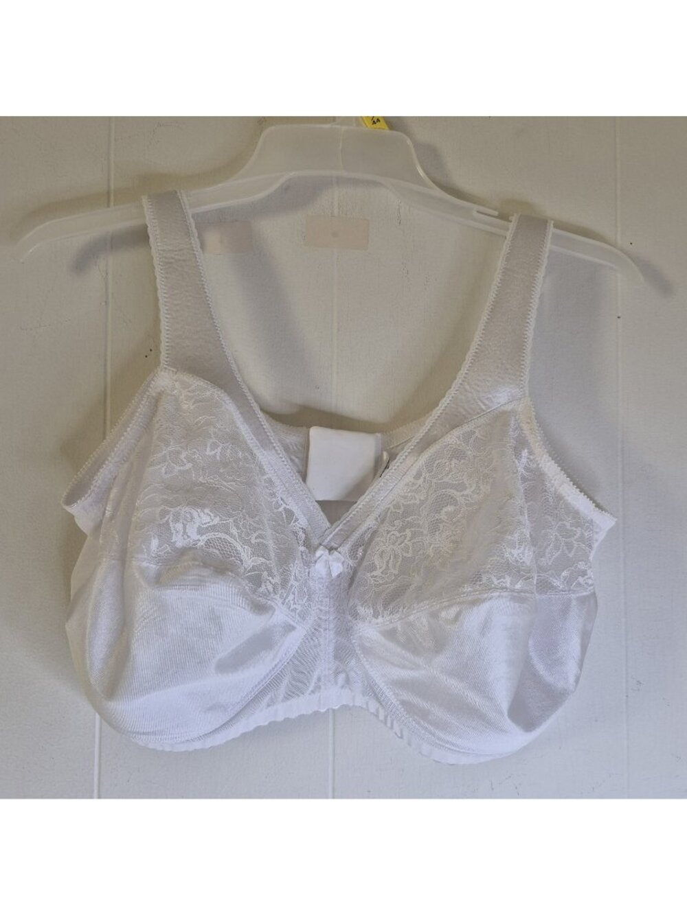 Glamorise White Lace Full Coverage Comfort Bra Plus Size Women's 46F